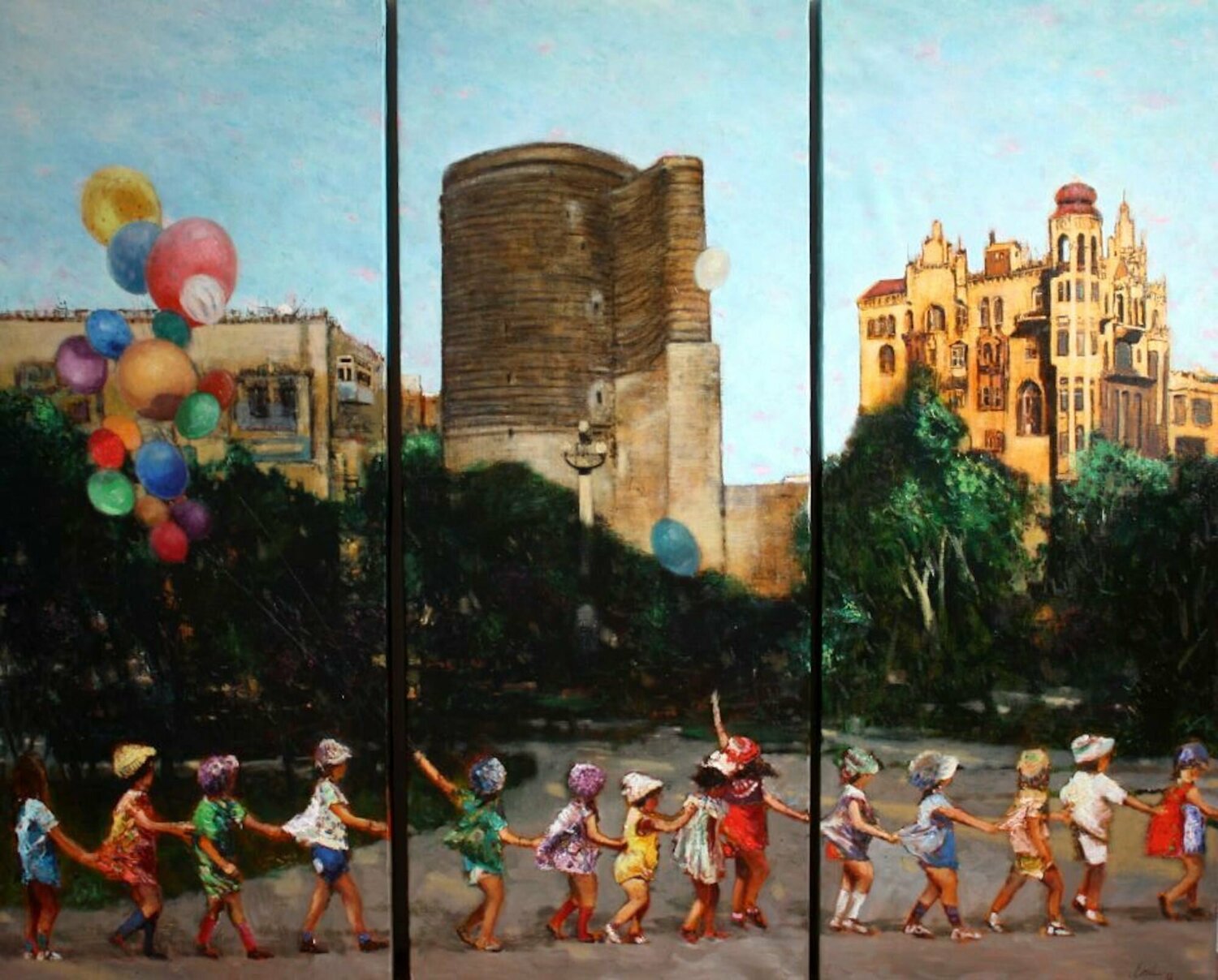 Baku Memmories (Triptych) Emil Aziz