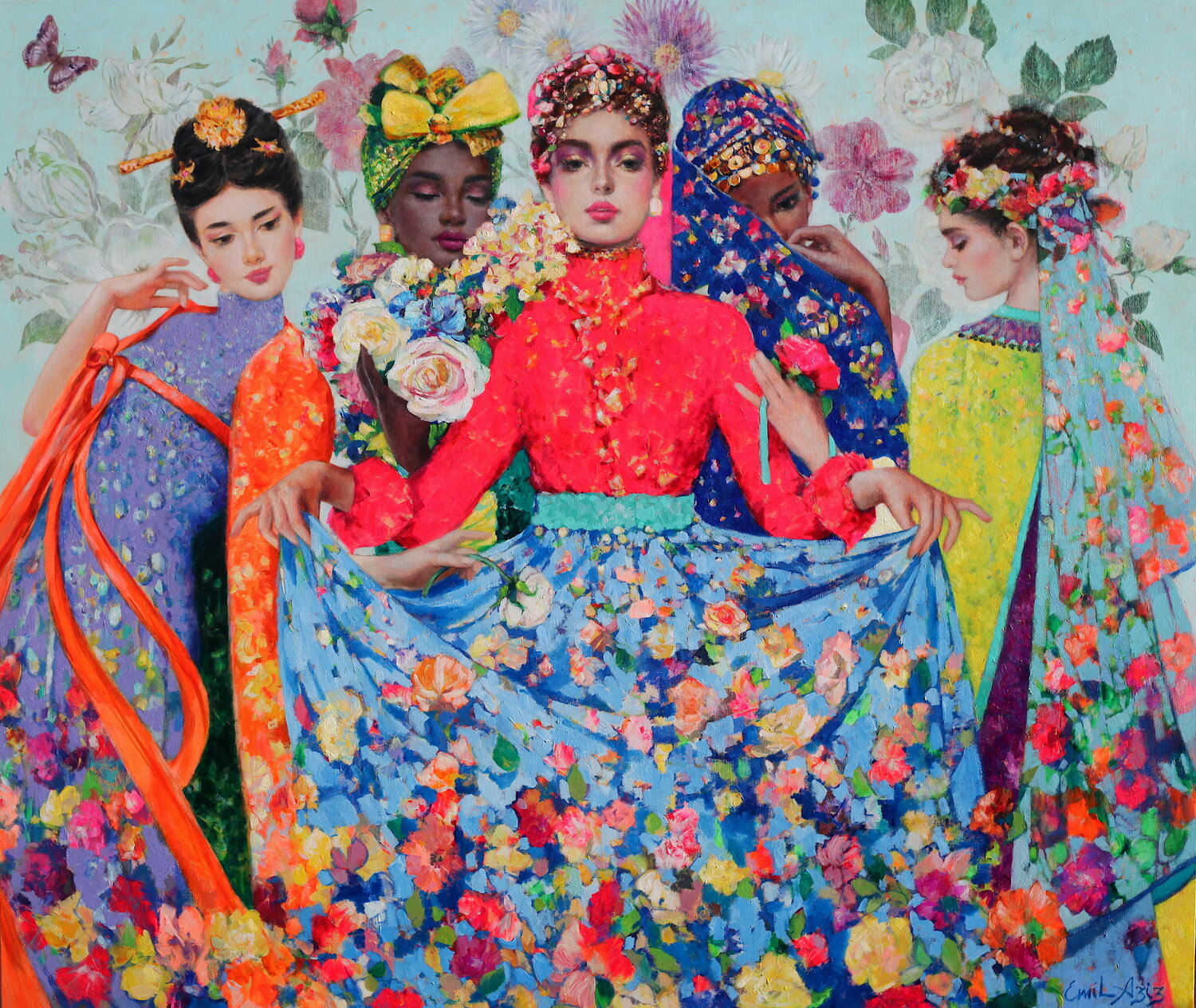 The Scent of Fashion Emil Aziz Dipinto originale in vendita