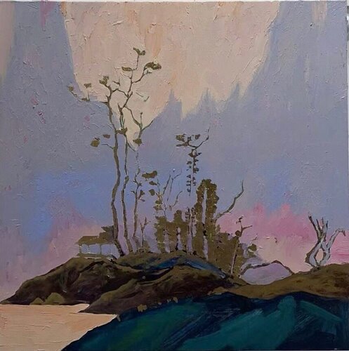Lilac Bonfire par Yang Yongliang 杨泳梁, Peinture en vente sur Singulart