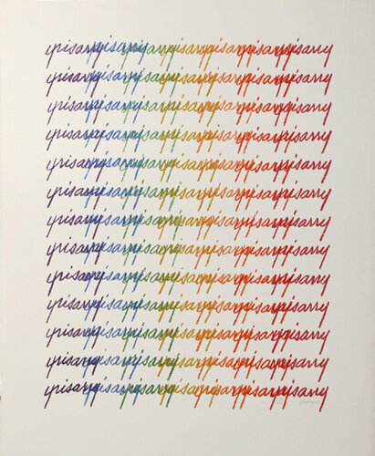 Yrisarry (Rainbow Signature) by Mario Yrisarry, Print for Sale on Singulart