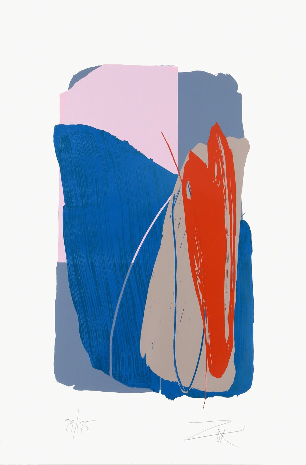 Untitled - Gray Sweep Larry Zox