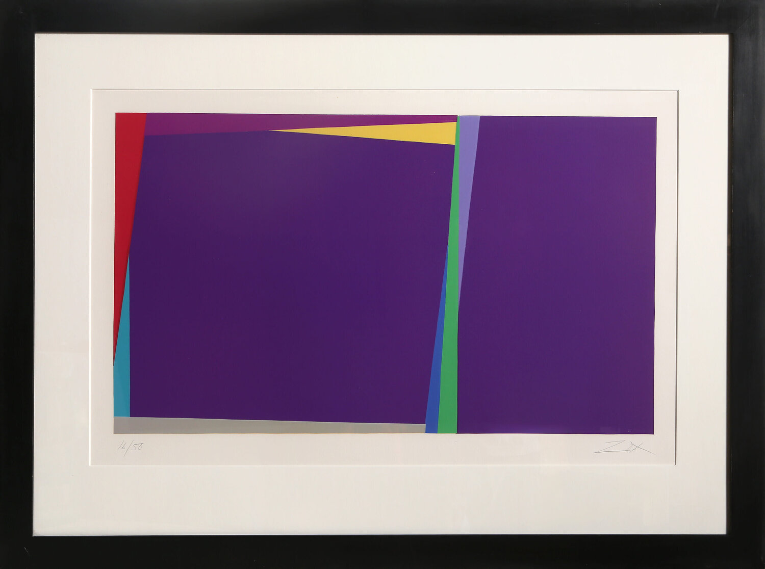 Purple Composition Larry Zox