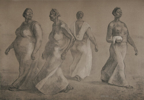 Mujeres Caminando II par Francisco Zúñiga, Édition en vente sur Singulart
