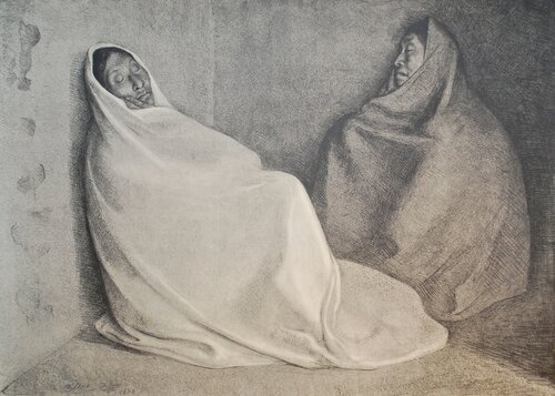 Dos Mujeres Sentada par Francisco Zúñiga, Édition en vente sur Singulart