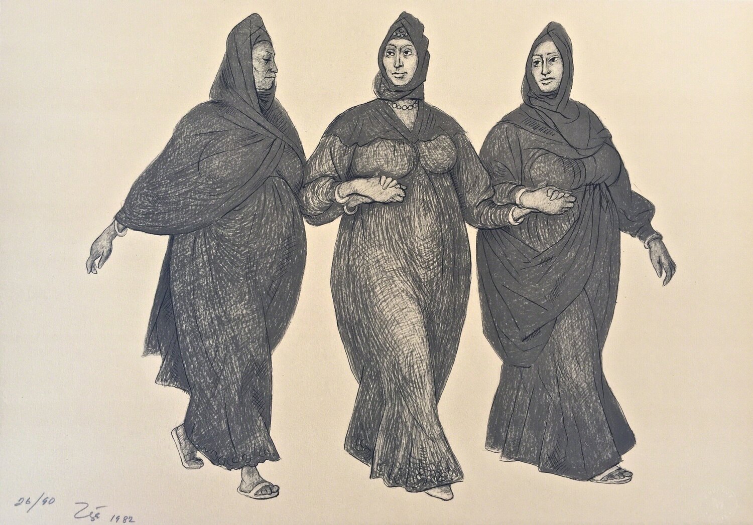 Impressions of Egipto (Egypt) plate 5 Francisco Zúñiga Druck zu verkaufen