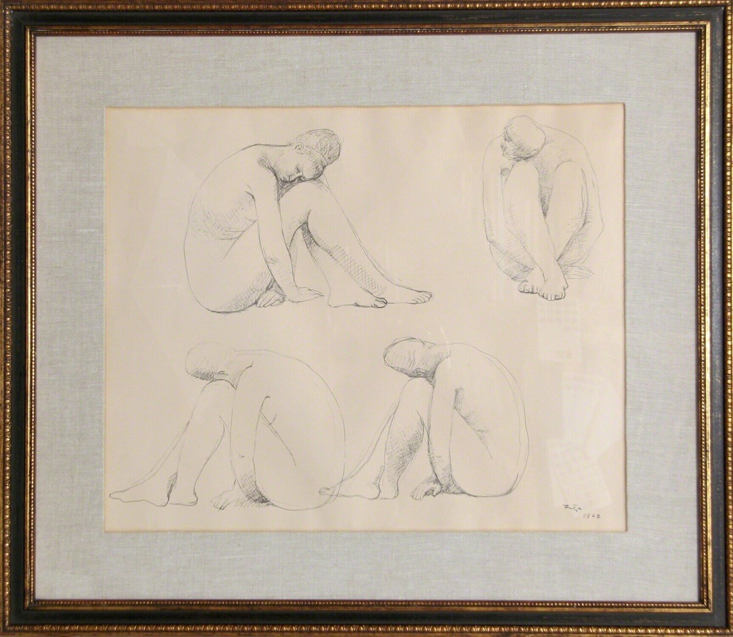 Study for Marbles Francisco Zúñiga Opera su carta in vendita