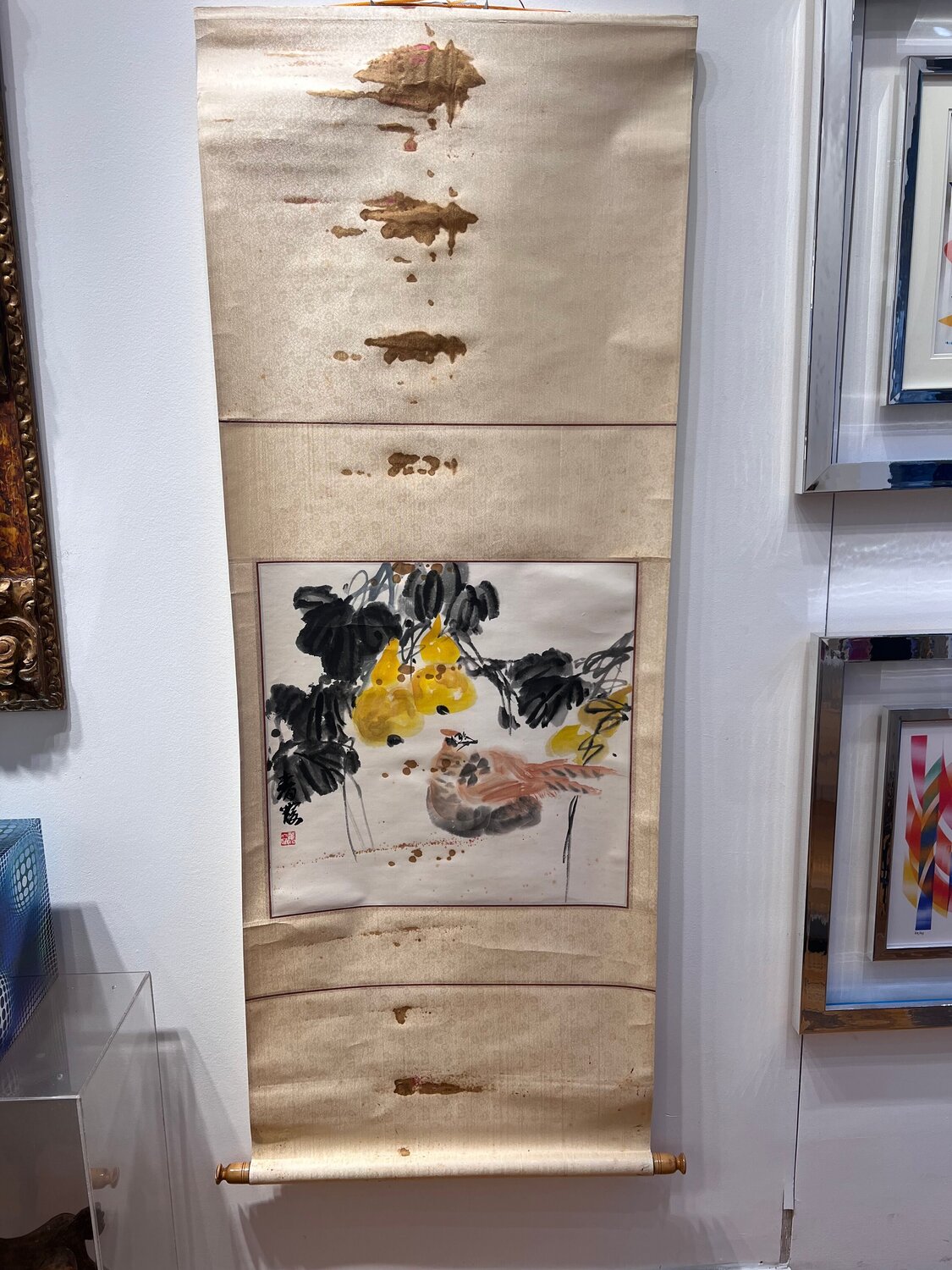 Chinese scroll - colored Chinyee 青意