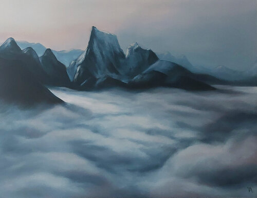 Higher then the clouds par Tatiana Altmann, Peinture en vente sur Singulart