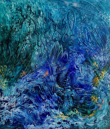Tales of the blue lagoons von Margarita Akhmetgaleeva, Malerei kaufen auf Singulart