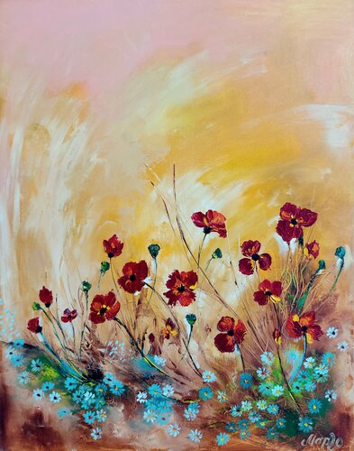 Passion Poppies von Margarita Akhmetgaleeva, Malerei kaufen auf Singulart