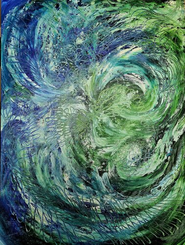 Tales of the blue lagoon von Margarita Akhmetgaleeva, Malerei kaufen auf Singulart
