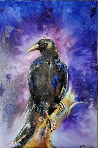 Black Crow de Margarita Akhmetgaleeva, Pintura a la venta en Singulart