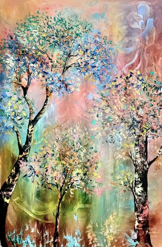 Trees of the Inner Light von Margarita Akhmetgaleeva, Malerei kaufen auf Singulart