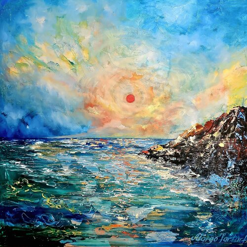 Sunset energy van Margarita Akhmetgaleeva, Schilderij te koop op Singulart