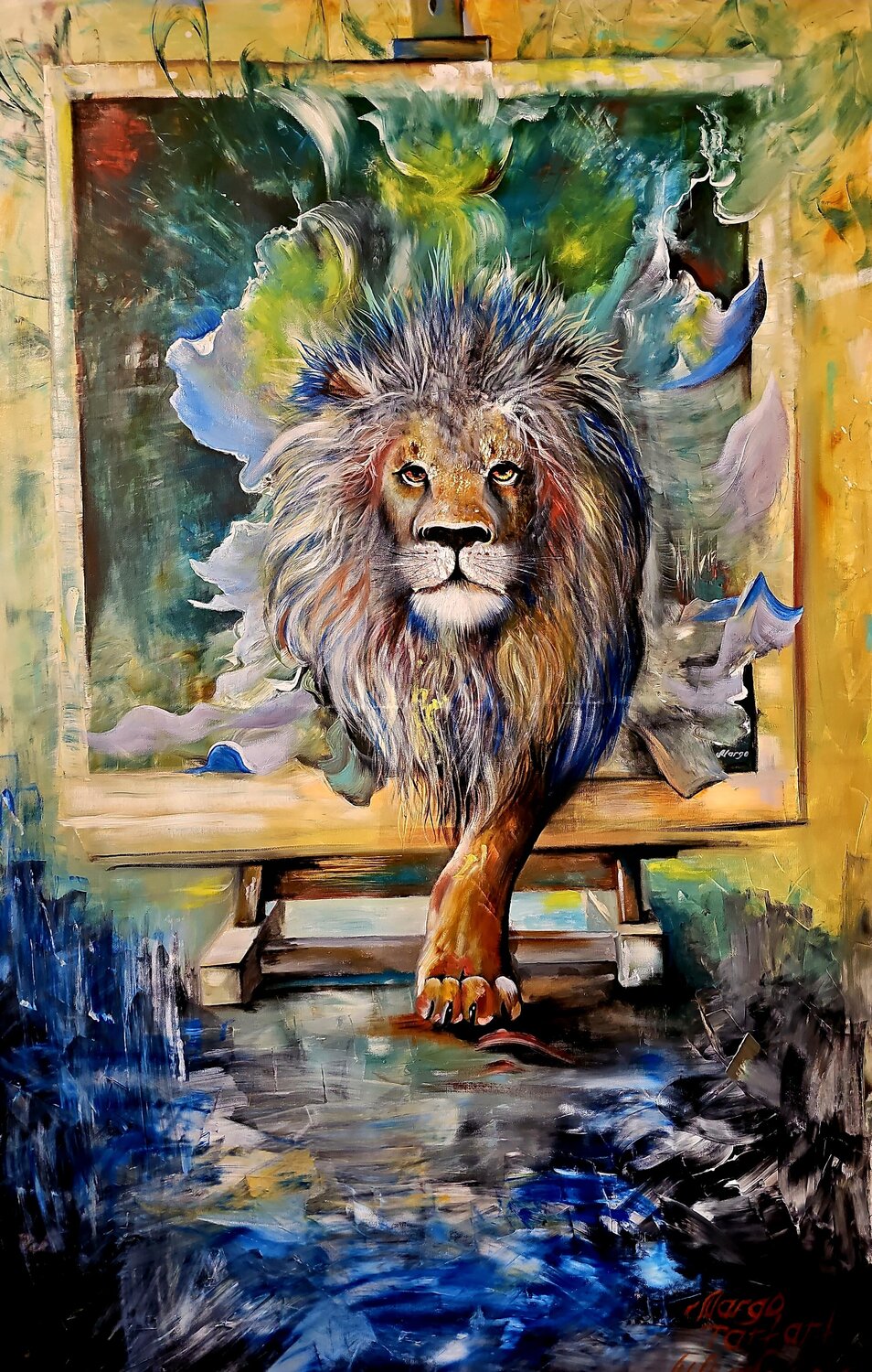 Breaking the Boundaries Margarita Akhmetgaleeva Origineel schilderij te koop