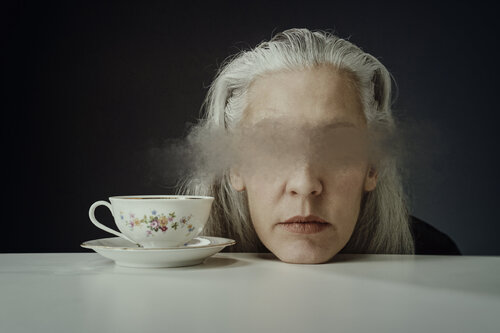 Tea Time IV Dibond + Caisse Américaine Cédric Brion