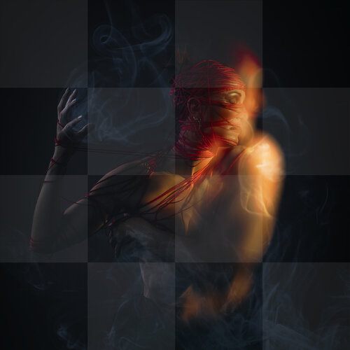 The RED II X, Impression sur Alu Brossé 60 x60 cm + Caisse americaine von Cédric Brion, Fotografie kaufen auf Singulart