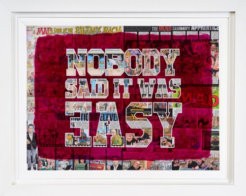 NOBODY SAID IT WAS EASY by Xavi Castel, Painting for Sale on Singulart