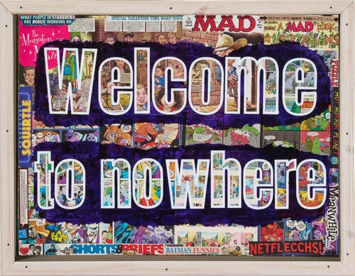 WELCOME TO NOWHERE by Xavi Castel, Painting for Sale on Singulart