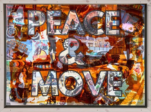 PEACE & MOVE van Xavi Castel, Schilderij te koop op Singulart