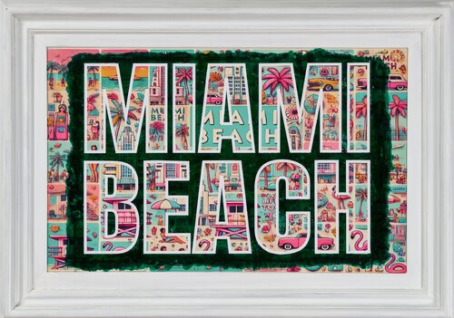 MIAMI BEACH von Xavi Castel, Malerei kaufen auf Singulart