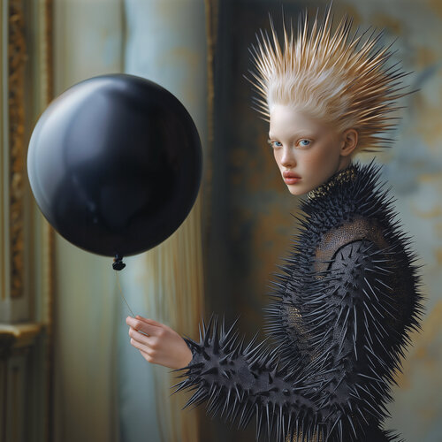 BOOM! – Bold Fine Art Print by Inna Etuvgi - Limited Edition Portrait von Inna Etuvgi, Digital kaufen auf Singulart