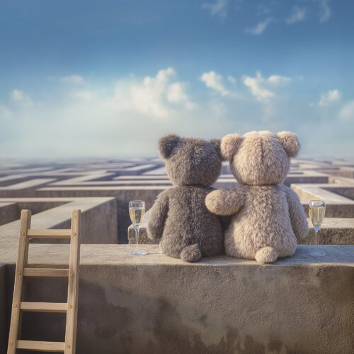 a-MAZE-in - fine art print by Inna Etuvgi Inna Etuvgi