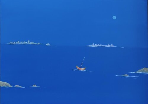 Blue Concept van Diego Veneziani, Schilderij te koop op Singulart