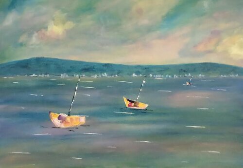 L'armonia dell'acqua van Diego Veneziani, Schilderij te koop op Singulart