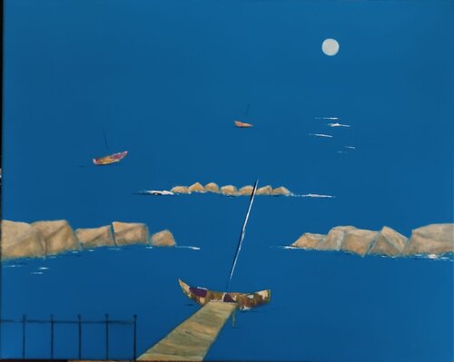Calma di vento van Diego Veneziani, Schilderij te koop op Singulart