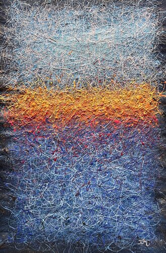 What are you thinking about? - Mark Rothko and Jackson style style van Nadiia Antoniuk, Schilderij te koop op Singulart