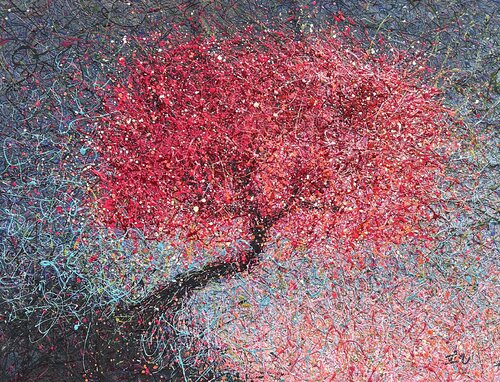 A Glow in the Darkness van Nadiia Antoniuk, Schilderij te koop op Singulart