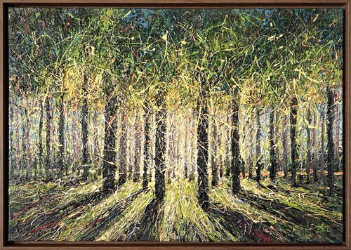 Spring Forest Light van Nadiia Antoniuk, Schilderij te koop op Singulart