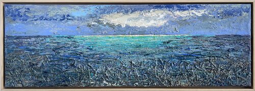 The Quiet Glow - Framed van Nadiia Antoniuk, Schilderij te koop op Singulart