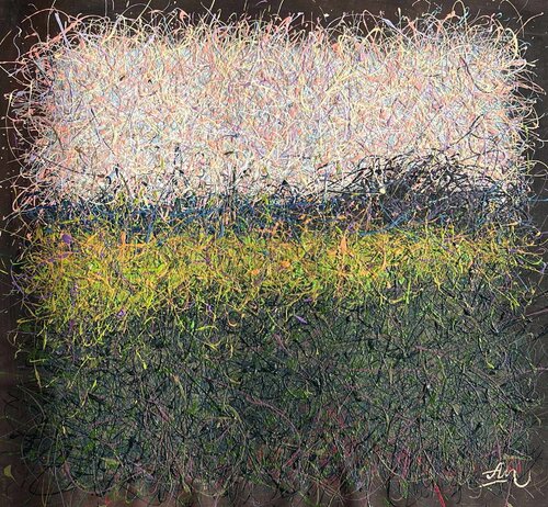 Threshold of Stillness di Nadiia Antoniuk, Pittura in vendita su Singulart