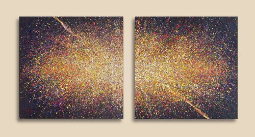 Diptych - Let the Light In by Nadiia Antoniuk, Painting for Sale on Singulart