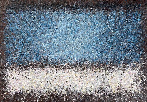 Blue heart of the planet de Nadiia Antoniuk, Pintura a la venta en Singulart