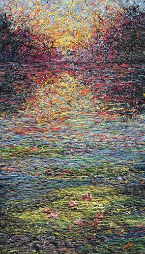 The serenity of a sunrise von Nadiia Antoniuk, Malerei kaufen auf Singulart