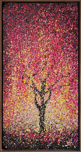 Dreams in Bloom - framed van Nadiia Antoniuk, Schilderij te koop op Singulart