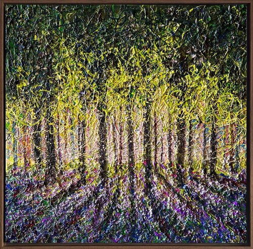 Belgian forest - framed von Nadiia Antoniuk, Malerei kaufen auf Singulart