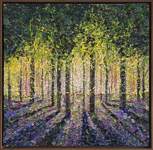 Belgian forest - framed van Nadiia Antoniuk, Schilderij te koop op Singulart
