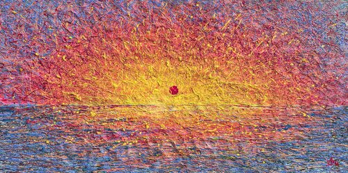 Blazing Horizon van Nadiia Antoniuk, Schilderij te koop op Singulart