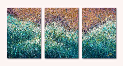 The Ocean’s Embrace de Nadiia Antoniuk, Pintura a la venta en Singulart