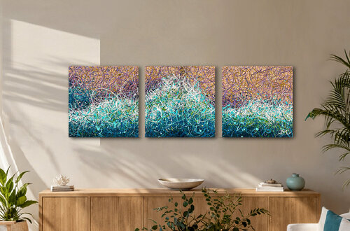 Azure Zen de Nadiia Antoniuk, Pintura a la venta en Singulart