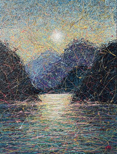 Echoes of the Alps by Nadiia Antoniuk, Painting for Sale on Singulart