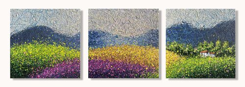 Lavender Dreams of Tuscany by Nadiia Antoniuk, Painting for Sale on Singulart