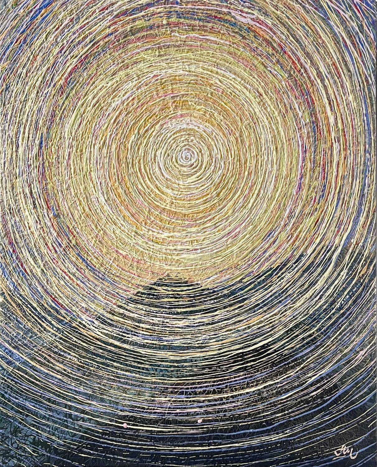 Serenity Woven in Light - Ready to hang Nadiia Antoniuk Originalgemälde zu verkaufen