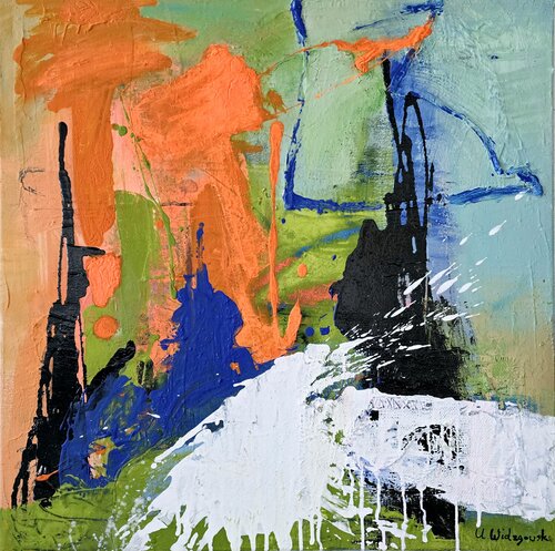 Farbige Symphonie von Urszula Widzgowska, Malerei kaufen auf Singulart