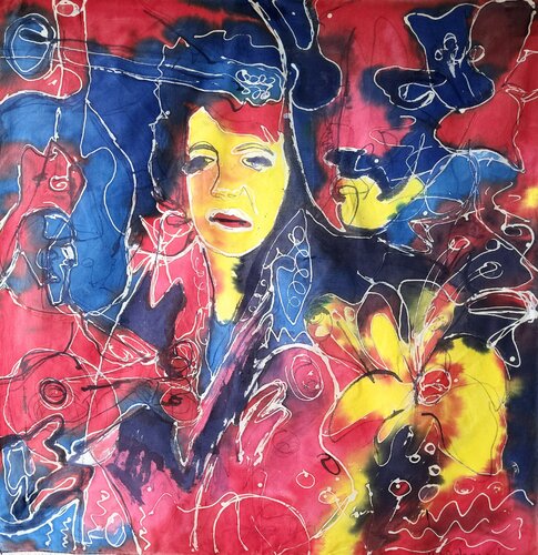 Feuerblick von Urszula Widzgowska, Textil kaufen auf Singulart
