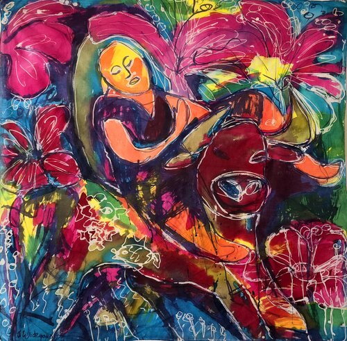 Ungezähmte Kraft di Urszula Widzgowska, Tessile in vendita su Singulart